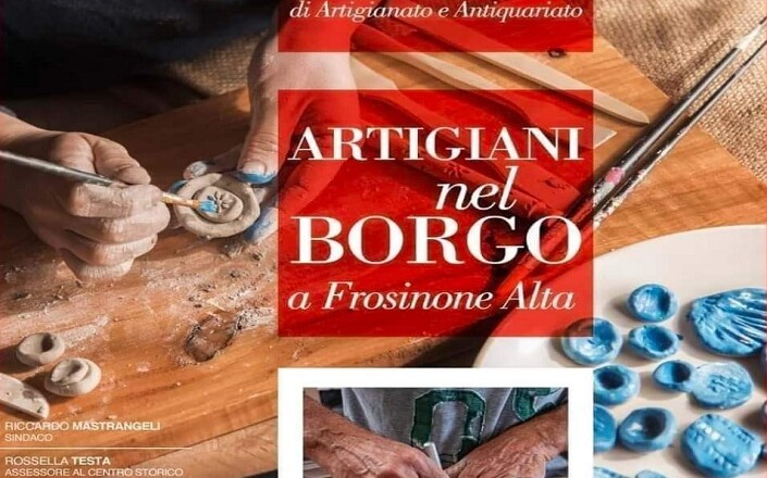 Domenica artigiani nel borgo a Frosinone Alta