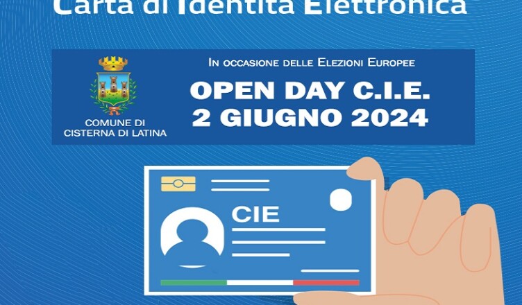 OPEN DAY CIE - 2 giugno 2024 CISTERNA