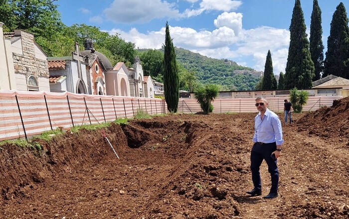 ROCCASECCA, PROSEGUONO I LAVORI DI AMPLIAMENTO DEL CIMITERO COMUNALE