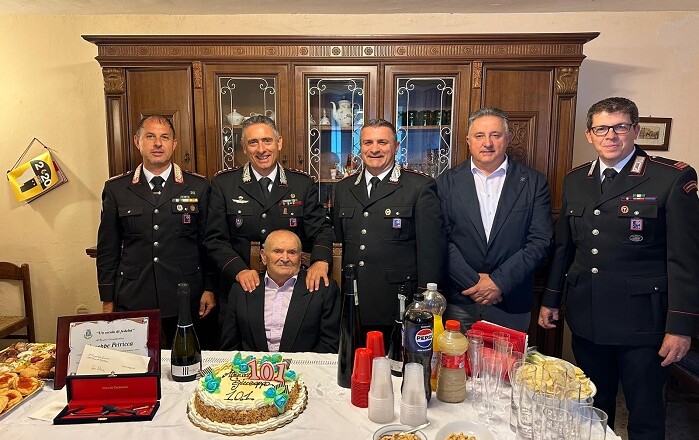 Sora – Il Carabiniere Giuseppe Petricca compie 101 anni