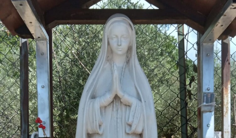 inaugurazione statua madonna selva sora mezzano