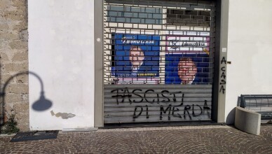 ALATRI, SCRITTE VANDALICHE SULLA SEDE DI ABBRUZZESE