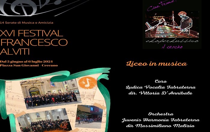 Liceo in musica giugno 24 Manifesto XVI Festival F.A.