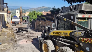ROCCASECCA, NUOVO CANTIERE LAVORI IN VIA SAN FRANCESCO