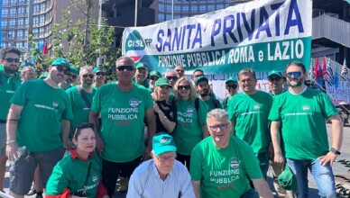 Rinnovo del contratto della sanità privata, impegno della Regione dopo il sit-in. Cisl Fp Frosinone