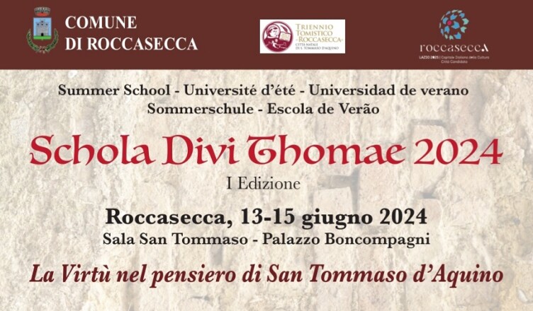 UNA SCUOLA ESTIVA PER APPROFONDIRE IL PENSIERO DI SAN TOMMASO D’AQUINO