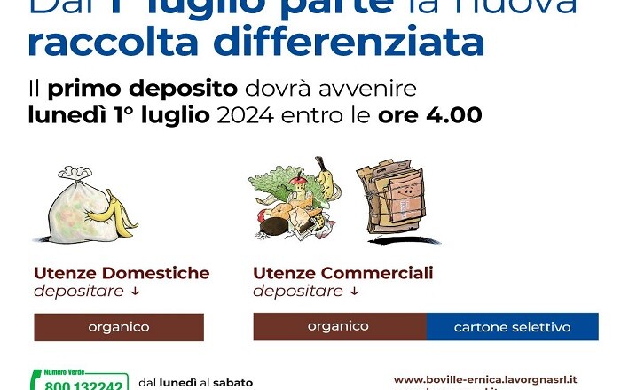 BOVILLE RACCOLTA differenziata