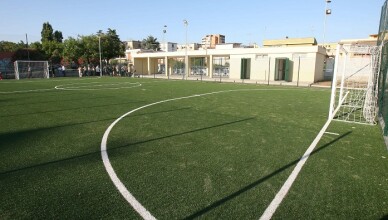 Cisterna, Sindaco Mantini inaugura campetti sportivi comunali adiacenti alla scuola Plinio