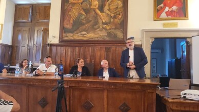 Gianluca Quadrini alla fine del consiglio comunale straordinario di Pontecorvo dopo l’approvazione del Nuovo Atto Aziendale della ASL di Frosinone