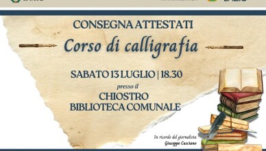 corso di calligrafia sora 2024