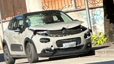 incidente vicino ex ospedale sora