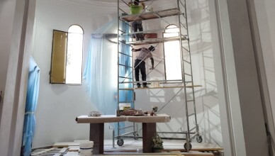 lavori abside chiesa cimitero