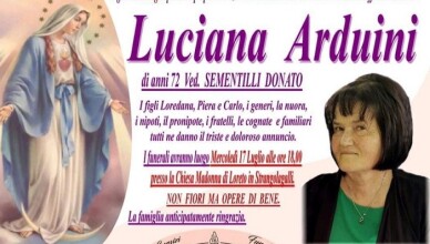 luciania arduini manifesto funebre