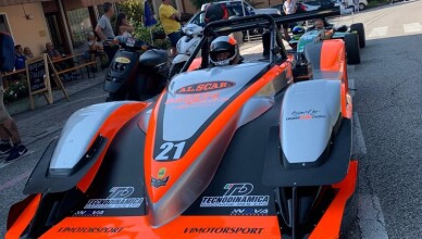 Alberto Scarafone al via dell'ultimo Round del Campionato Supersalita