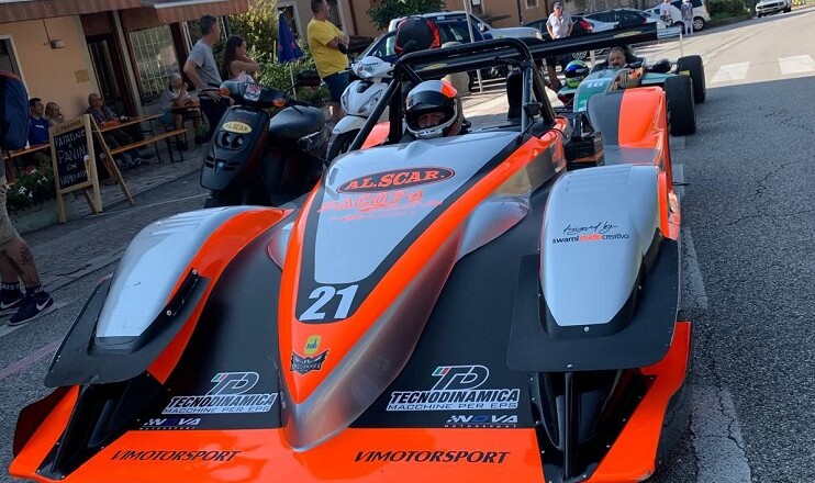 Alberto Scarafone al via dell'ultimo Round del Campionato Supersalita