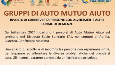 Auto Mutuo Aiuto per chi assiste persone affette da Alzheimer o demenza