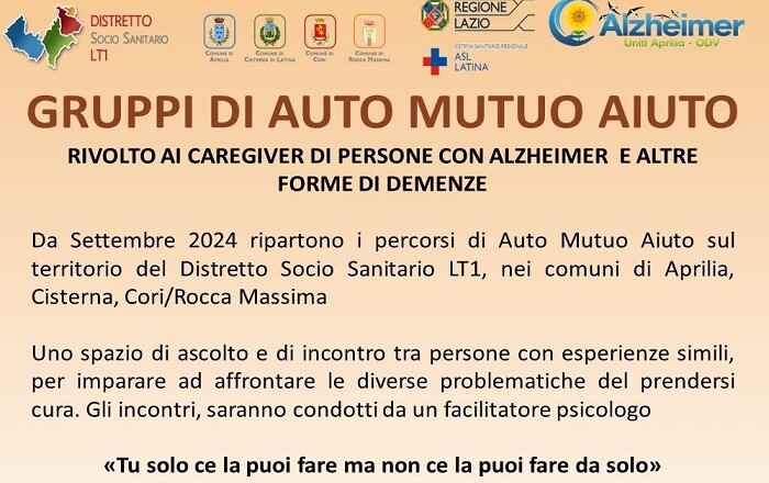Auto Mutuo Aiuto per chi assiste persone affette da Alzheimer o demenza