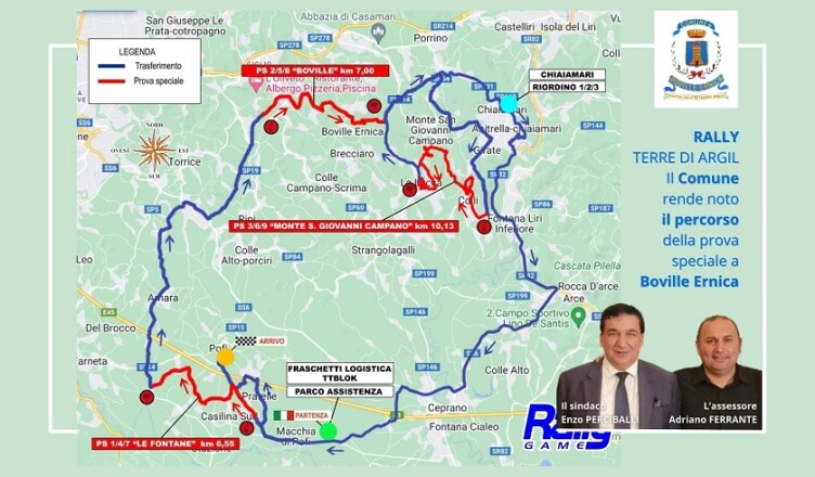 BOVILLE - PERCORSO RALLY CHIUSURA STRADE