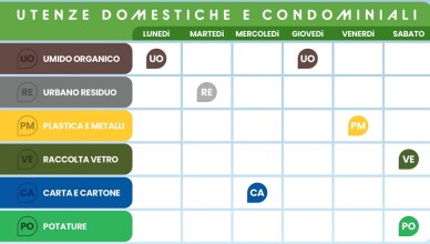 Calendario utenze domestiche