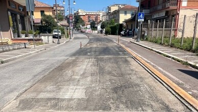 Frosinone, corsia BRT via Marittima posa asfalto e step successivi