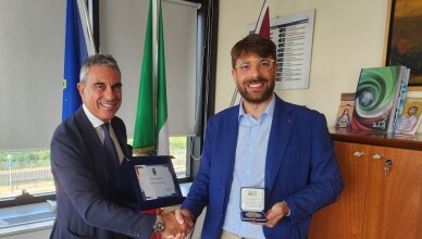 IL PRESIDENTE LUCA DI STEFANO HA SALUTATO IL QUESTORE DOMENICO CONDELLO