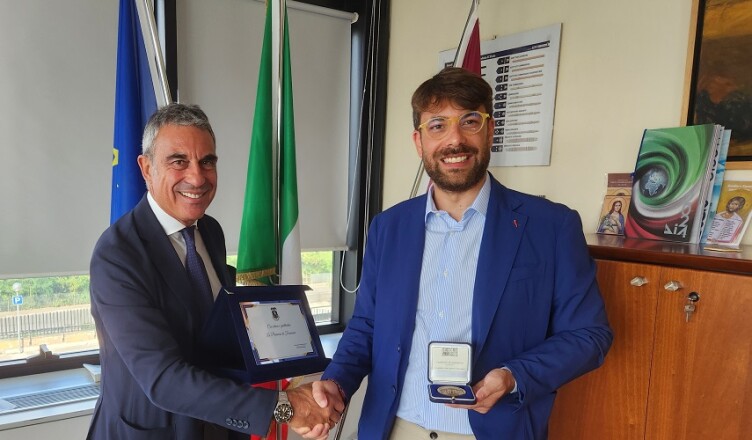 IL PRESIDENTE LUCA DI STEFANO HA SALUTATO IL QUESTORE DOMENICO CONDELLO