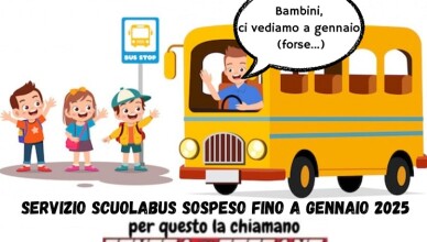 Trasporto scolastico sospeso a Ceccano