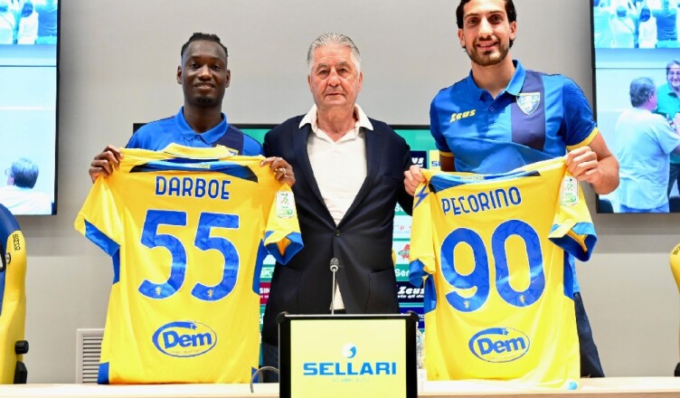 frosinone calciopresentazione darboe e pecorino