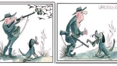 CACCIA CARICATURA...FARE VERDE