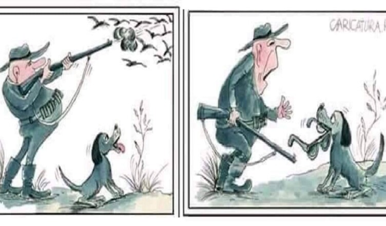 CACCIA CARICATURA...FARE VERDE