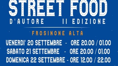 Frosinone, arriva lo street food d'autore.