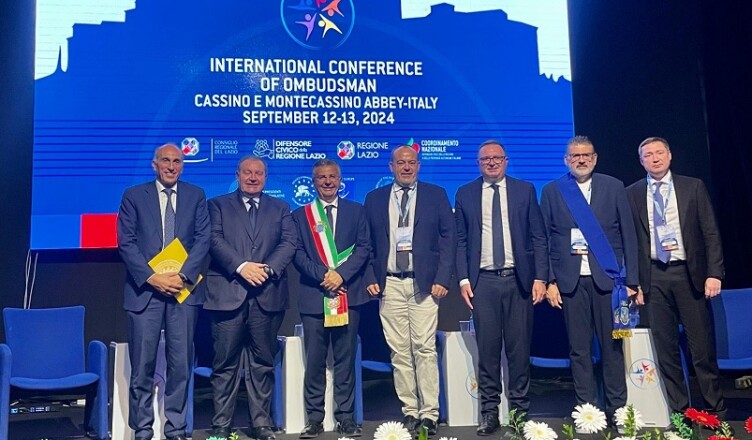 Il Presidente del Consiglio della Provincia di Frosinone partecipa alla Conferenza Internazionale dei Difensori Civici a Cassino