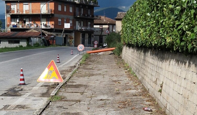 LAVORI DI MANUTENZIONE STRAORDINARIA PER LA VIABILITÀ SULLA SR 82 NEL COMUNE DI ARPINO