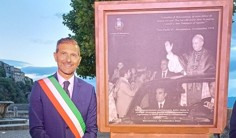 ROCCASECCA, CELEBRATO IL 50° ANNIVERSARIO DELLA VISITA DI PAPA PAOLO VI