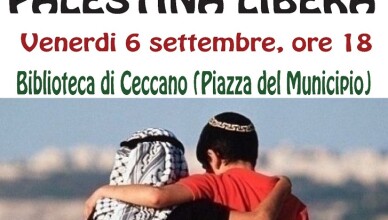 iniziativa sulla Palestina , che si terrà il 6 settembre a ceccano
