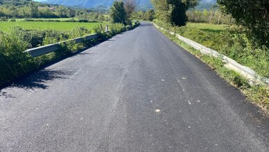 Completata la bitumazione sulla Strada Provinciale n. 77 Dei Santi