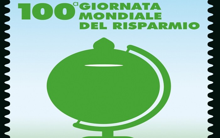 Emissione francobollo dedicato alla Giornata mondiale del Risparmio, nel centenario della prima edizione