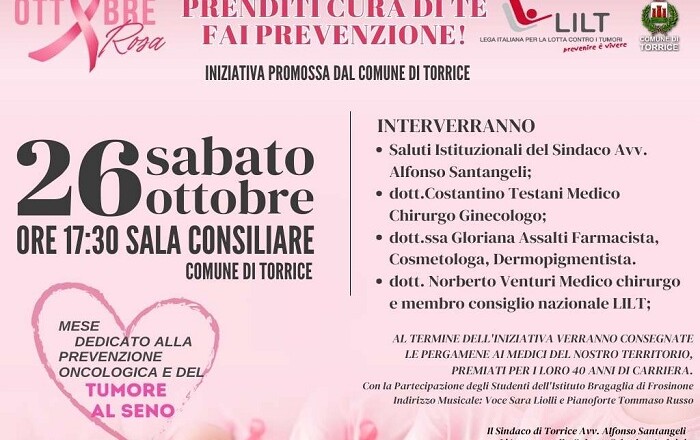 Ottobre Rosa, Prenditi Cura di Te Torrice