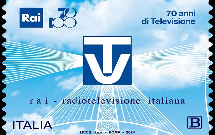 francobollo Prima trasmissione televisiva