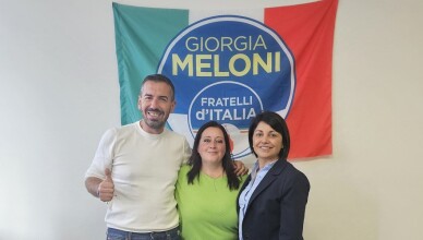 presidente provinciale di Fratelli d'Italia, Massimo Ruspandini, della consigliera regionale Alessia Savo e della consigliera comunale di Veroli, Patrizia Viglianti