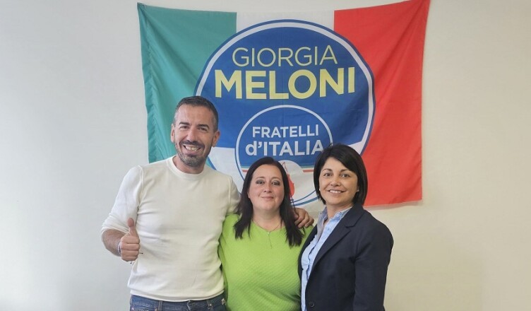 presidente provinciale di Fratelli d'Italia, Massimo Ruspandini, della consigliera regionale Alessia Savo e della consigliera comunale di Veroli, Patrizia Viglianti
