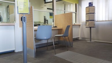 ufficio postale dopo gli interventi Polis