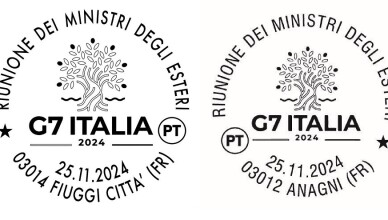 ANNULLI SPECIALI E UNA CARTOLINA FILATELICA PER IL G7
