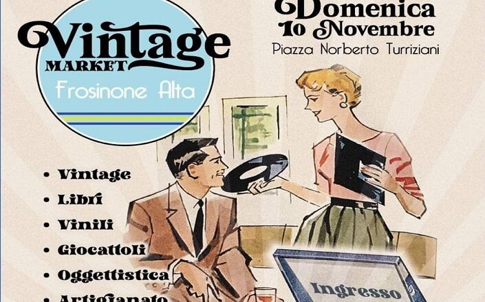 Frosinone, appuntamento con il Vintage market
