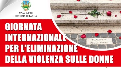 Giornata internazionale per l'eliminazione della violenza sulle donne cisterna