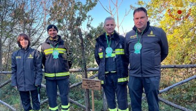 I vigili del fuoco partecipano all’evento di Vicalvi per la giornata nazionale degli alberi