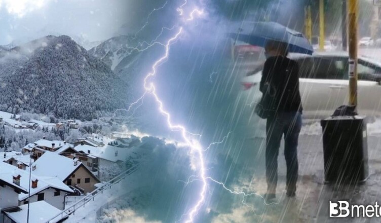 Piogge, freddo e neve in arrivo