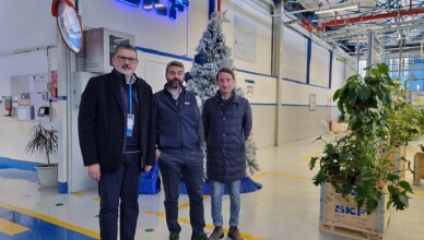 Il Presidente del Consiglio della Provincia di Frosinone Quadrini visita lo stabilimento SKF di Cassino