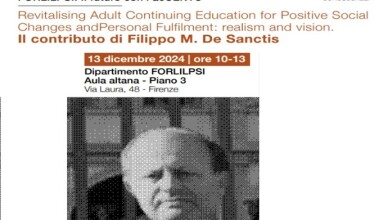Il filosofo ceccanese Filippo Cannizzo a Firenze per partecipare al convegno dell’Università di Firenze su Filippo Maria De Sanctis.