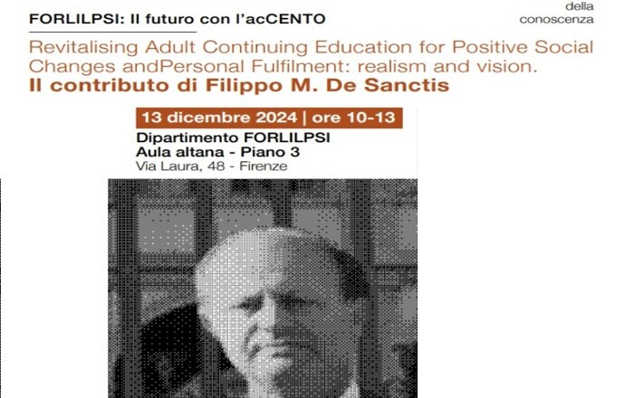 Il filosofo ceccanese Filippo Cannizzo a Firenze per partecipare al convegno dell’Università di Firenze su Filippo Maria De Sanctis.